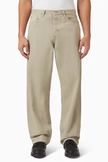 Rider Relaxed Fit Straight Leg Jeans in Denim