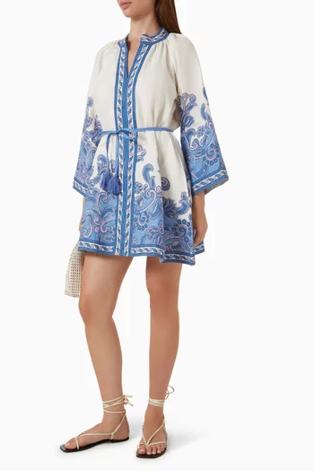Lumi Belted Dress in Linen