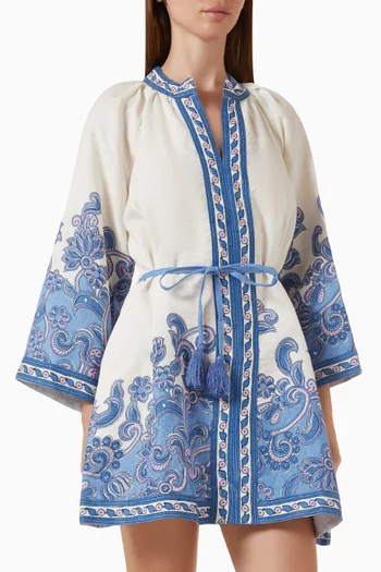 Lumi Belted Dress in Linen