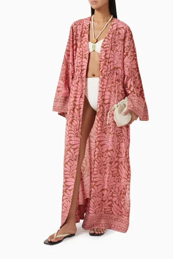 Sanya Tie-waist Robe in Rayon Blend