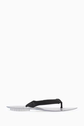 Invisible Thong Mules in Satin