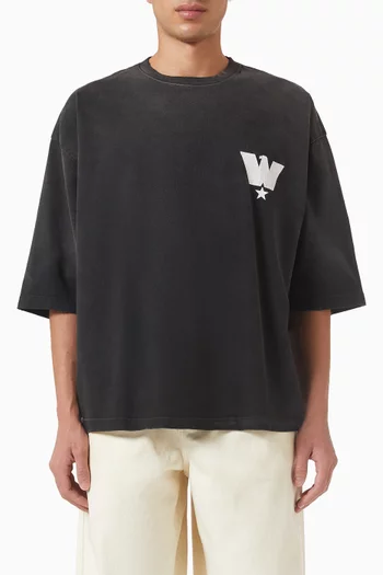 Logo-print Oversized T-shirt in Cotton