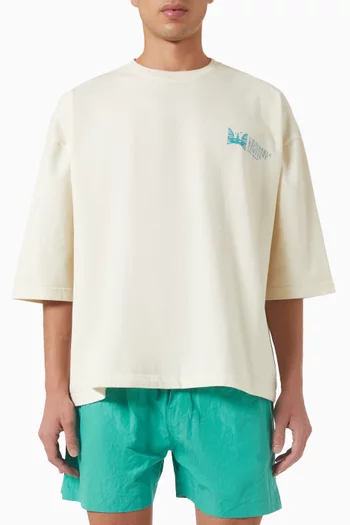Logo-print Oversized T-shirt in Cotton