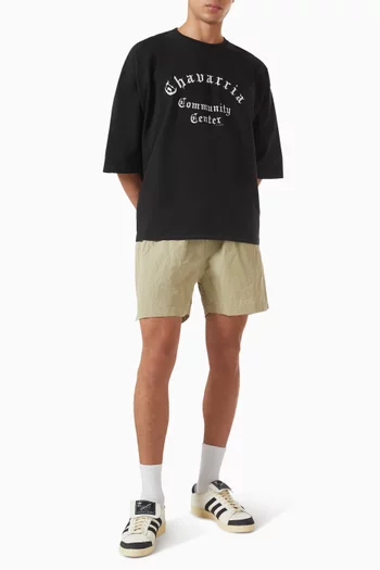 Logo-print Oversized T-shirt in Cotton