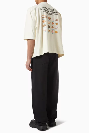 Logo-print Oversized T-shirt in Cotton