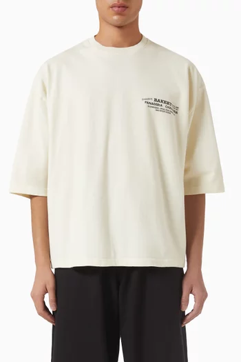 Logo-print Oversized T-shirt in Cotton