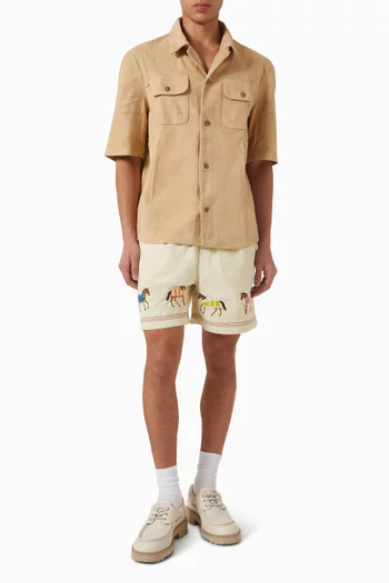 Camp Shirt in Suede