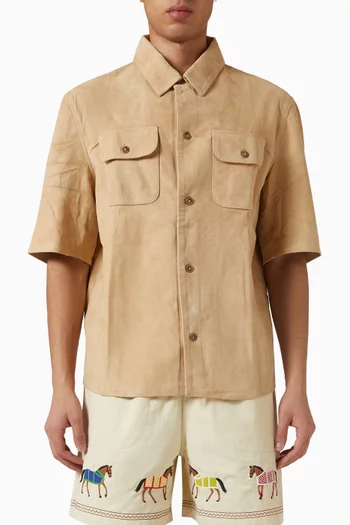 Camp Shirt in Suede