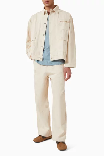 Weathered Pocket T-shirt in Cotton & Linen