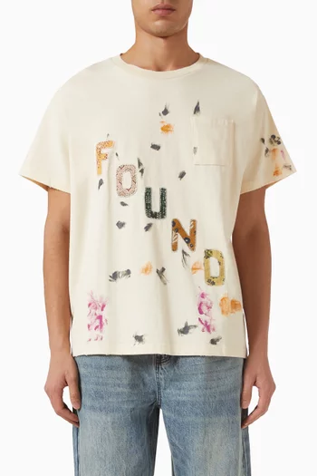 Tapestry Logo Paint T-shirt in Cotton