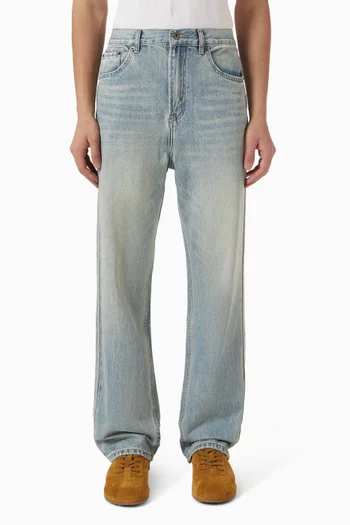 Straight Leg Jeans in Denim