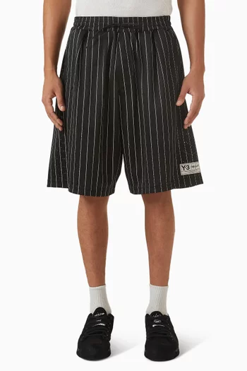 Pinstripe Shorts in Mesh
