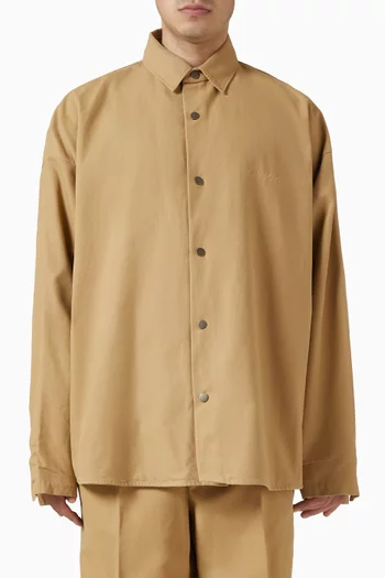 Overshirt in Cotton Canvas