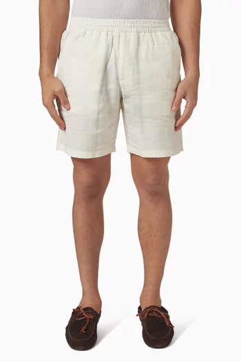 Edmund Jogger Shorts in Linen