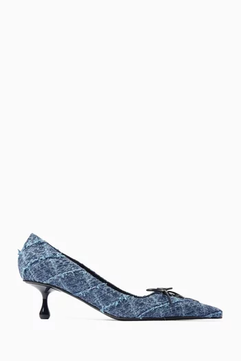 Scarlett 50 Pumps in Denim