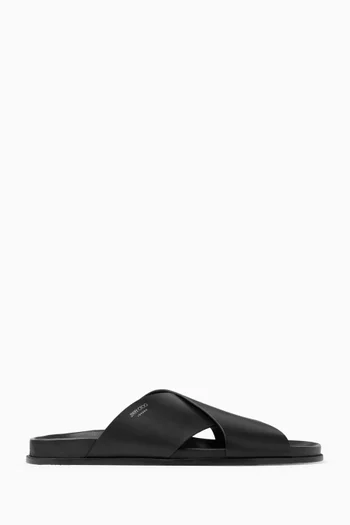 Sol Slides in Vachetta Leather