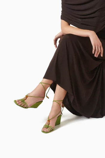Lova 85 Wedge Sandals in Suede