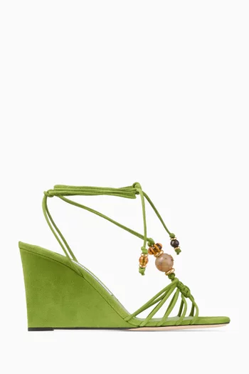 Lova 85 Wedge Sandals in Suede