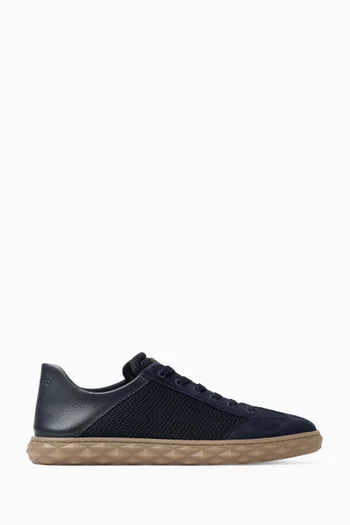 Diamond Flex Sneakers in Leather & Mesh