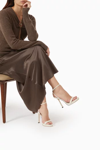 Moza Platform 120 Sandals in Leather