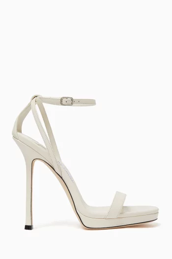 Moza Platform 120 Sandals in Leather
