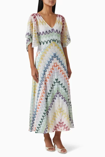 V-neck Knit Dress