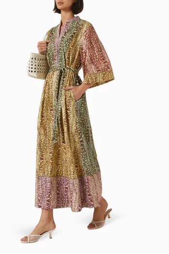 Varna Belted Dress in Organic Cotton