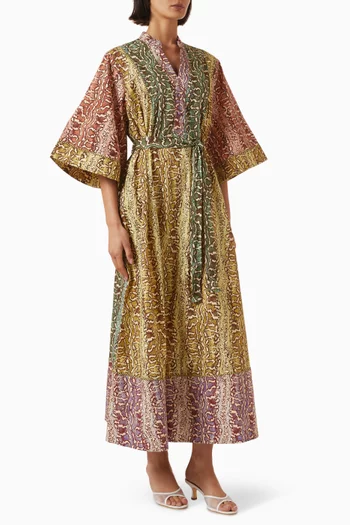 Varna Belted Dress in Organic Cotton