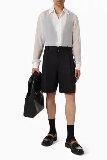Tailored Bermuda Shorts in Cotton-blend