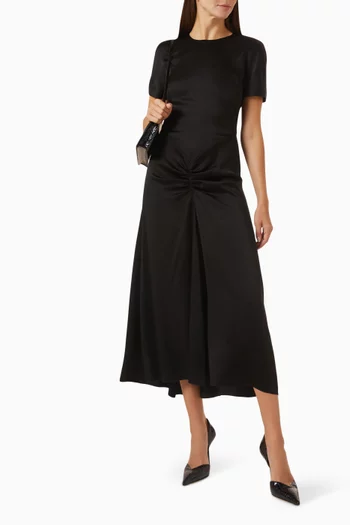 Blaire Midi Dress in Satin