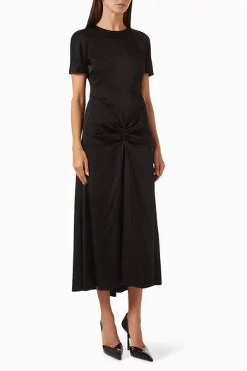Blaire Midi Dress in Satin