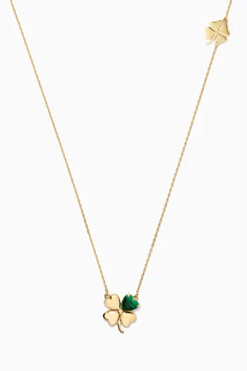 Oh Clover Pendant Necklace in 18kt Gold