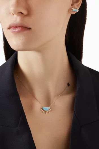 Sunrise Madness Diamond Necklace in 18kt Gold