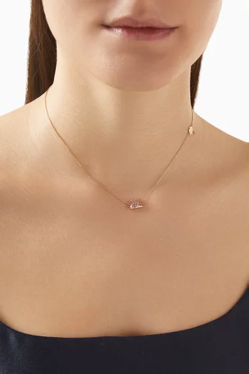 Sunset Crush Sapphire Necklace in 18kt Gold