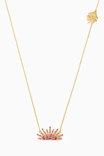 Sunset Crush Sapphire Necklace in 18kt Gold