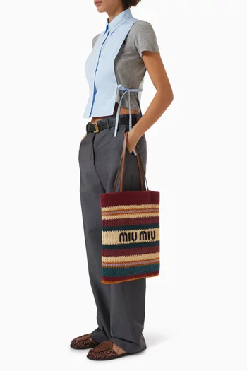 Woven Tote Bag in Raffia