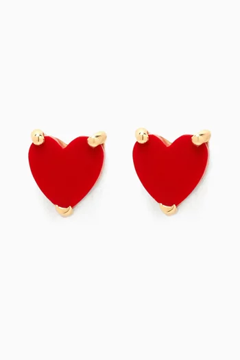 Tiny Hearts Earrings in 18kt Gold