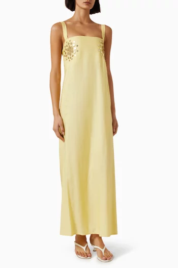 Amaya Mirror Dress in Linen
