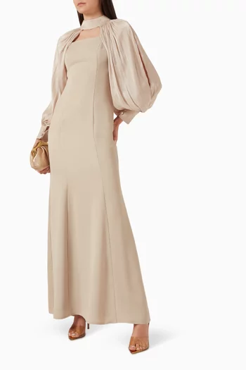 طقم فستان وكاب
