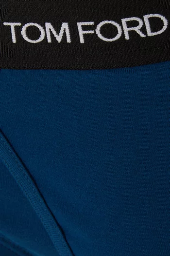 Logo Briefs in Cotton-blend