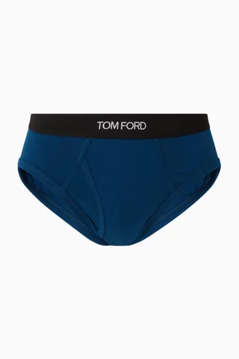 Logo Briefs in Cotton-blend