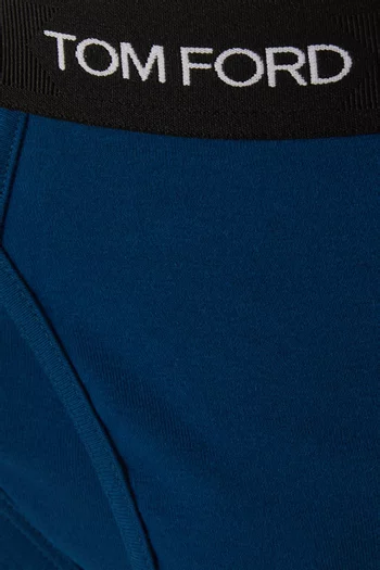 Logo Briefs in Cotton-blend, Set of 2