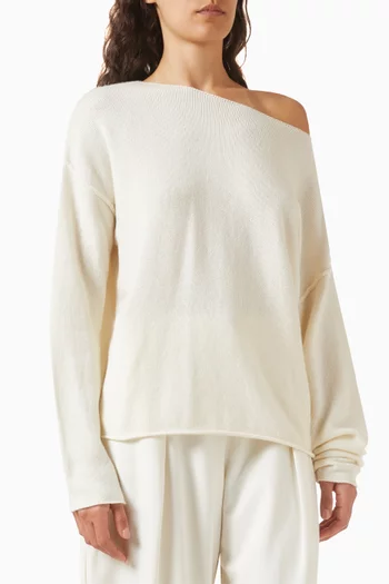 Tess Boatneck Sweater in Knit