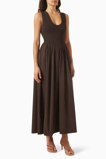 Florence Midi Dress in Cotton