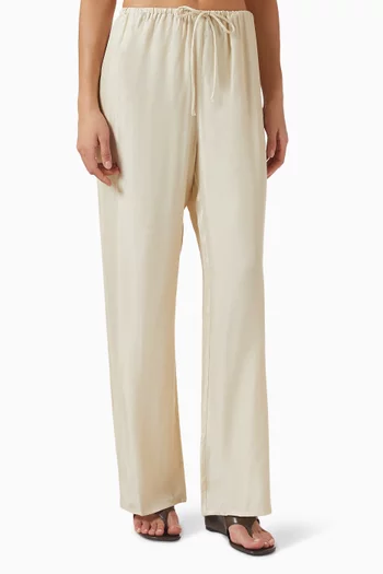 Addie Drawstring Pants in Cupro-blend