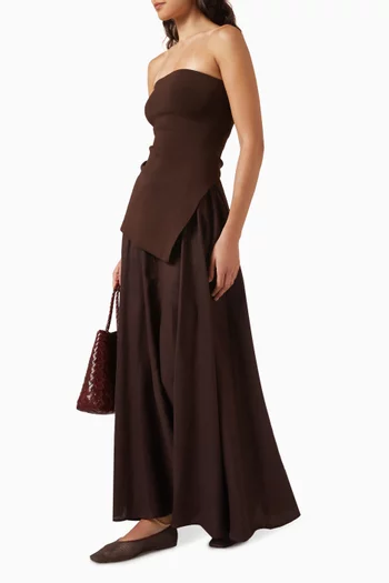Ravello Midi Skirt in Linen