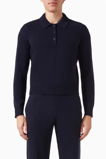 S Logo Polo Shirt in Cashmere