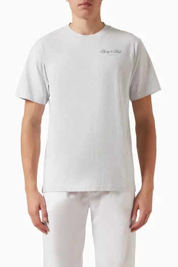 Club Script T-shirt in Cotton-jersey