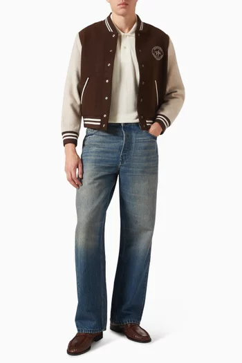 Riding Club Varsity Jacket in Wool