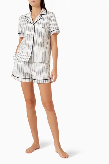 Blair Striped Pyjama Set in Organic Cotton